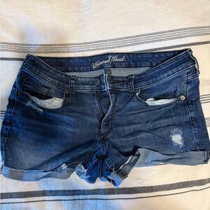 Universal Thread Blue Jean Shorts Distressed Style